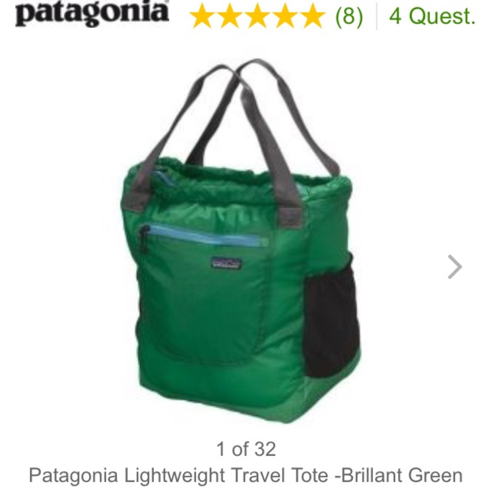 Retired Patagonia Lightweight Tote/Backpack